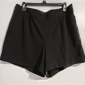 New York & Company 7th Avenue Suiting Collection Black High Waist Shorts
